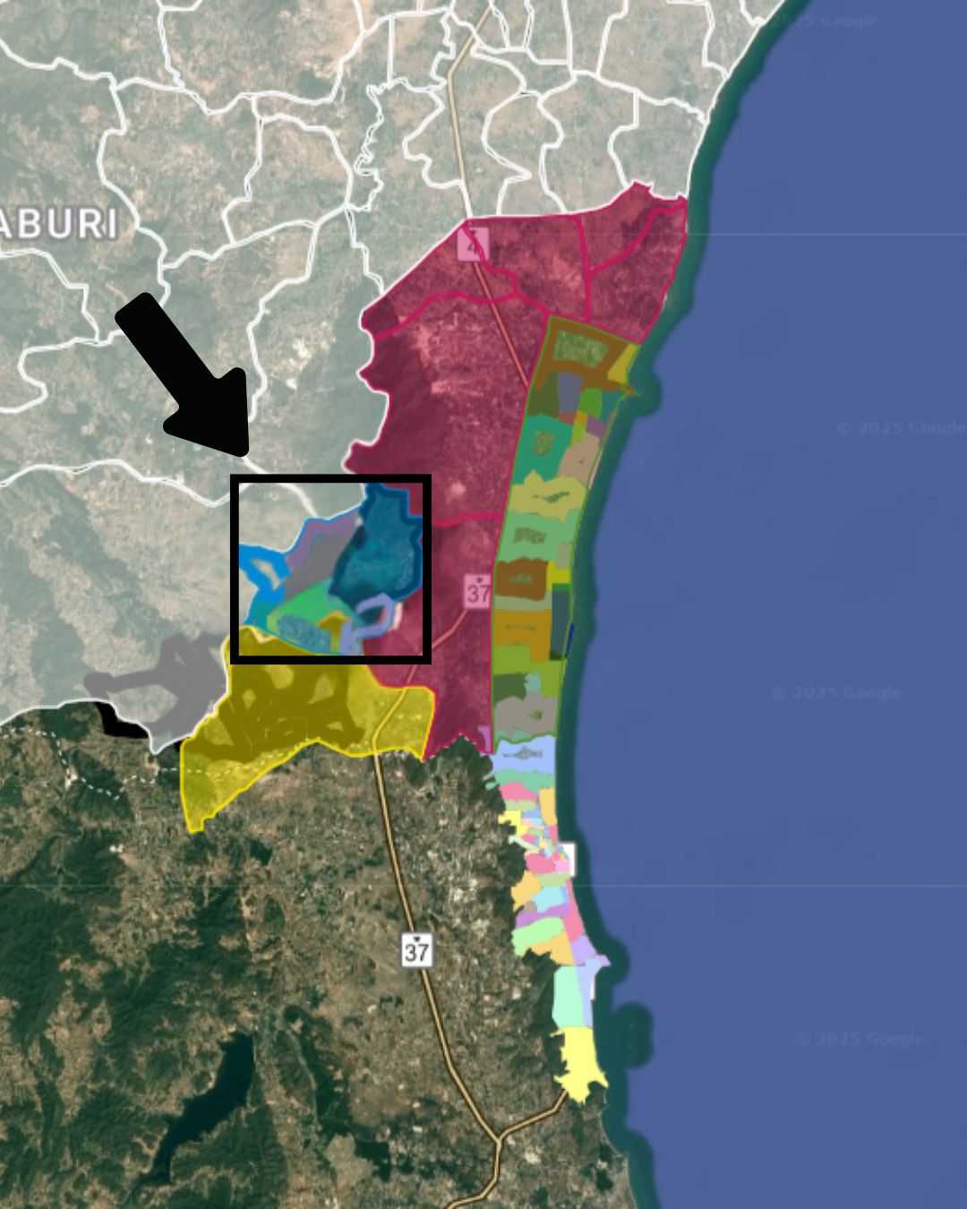 Huay Sai Nue map